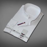 SUK 9003 - 50 BIELA stojací golier dlhý rukáv